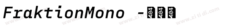 FraktionMono 字体转换 FraktionMono 字体转换